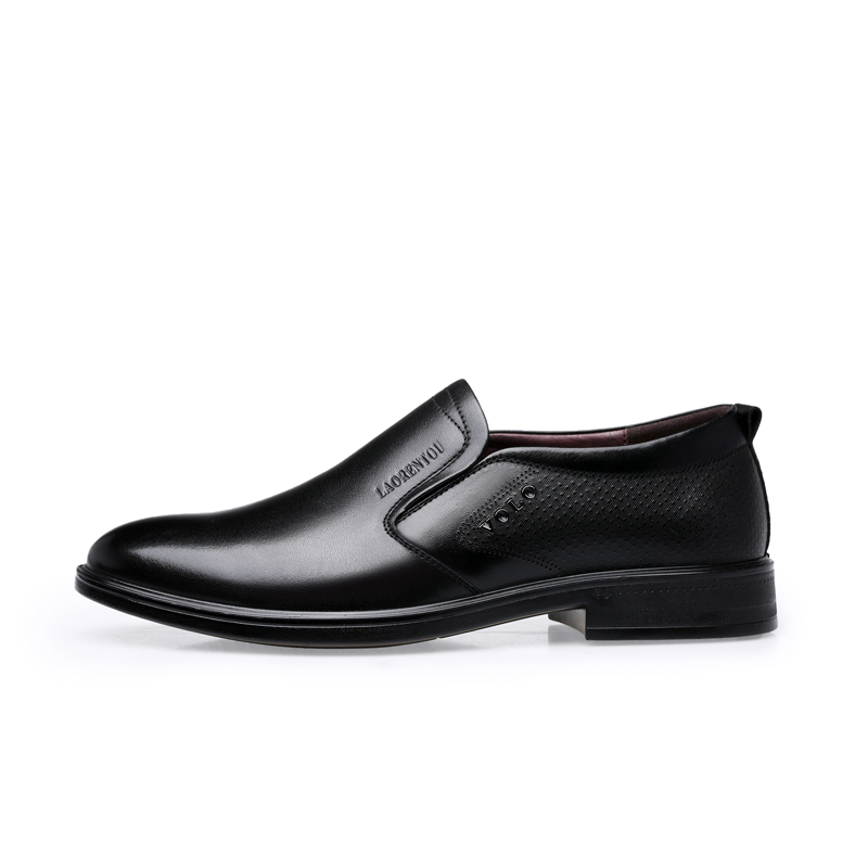 

Повседневные кожаные туфли Men's LAORENTOU, черный