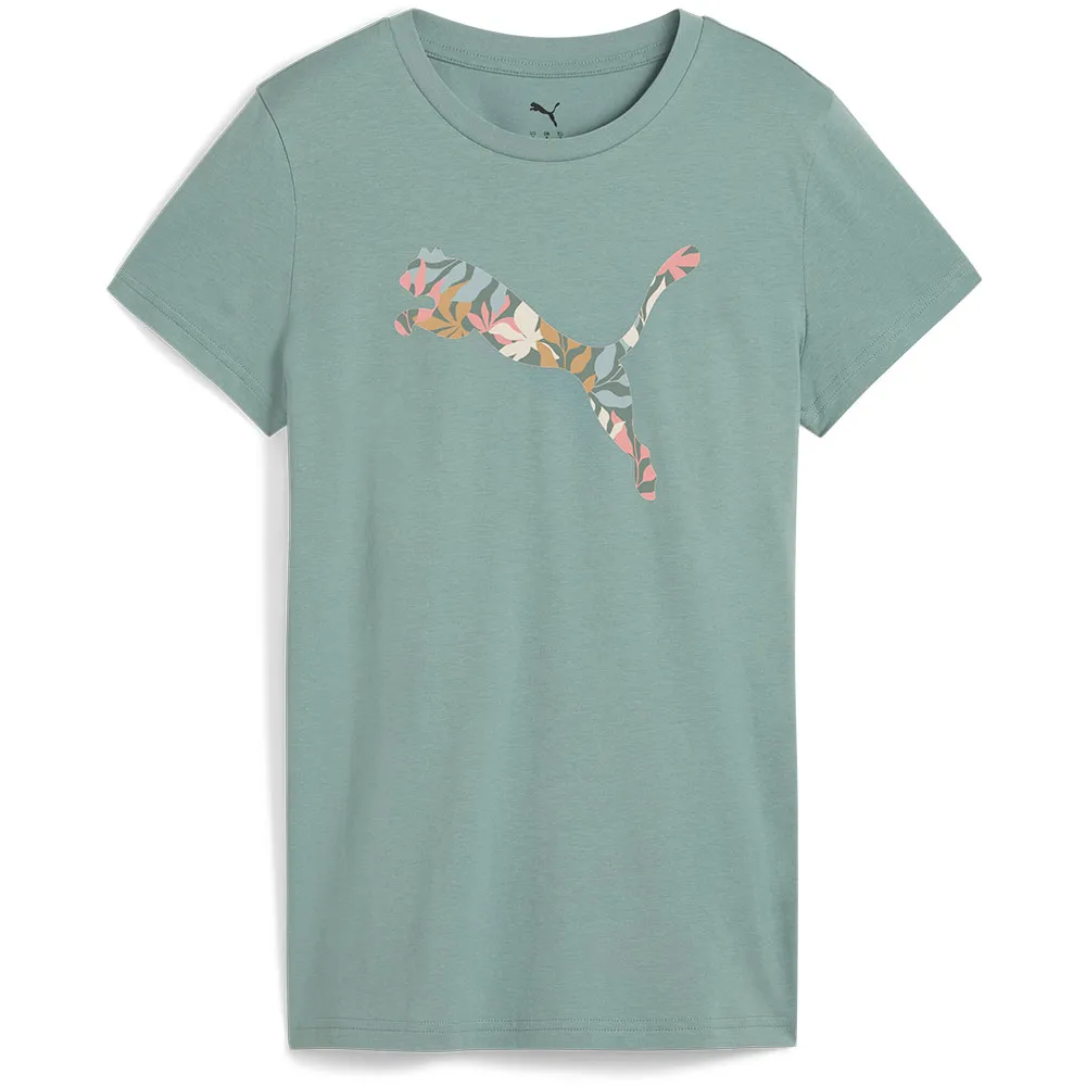 

Футболка с коротким рукавом Puma Graphics Floral Cat, зеленый