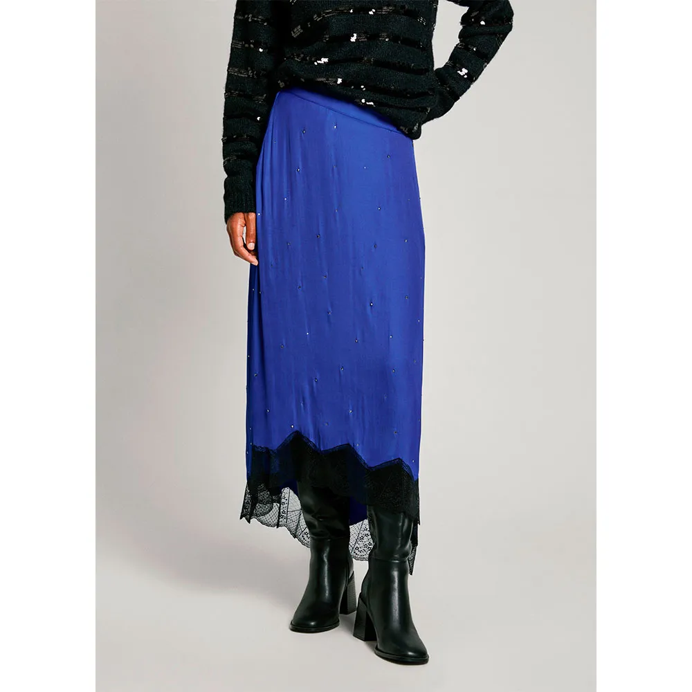 

Юбка Pepe Jeans Allegra midi skirt, синий