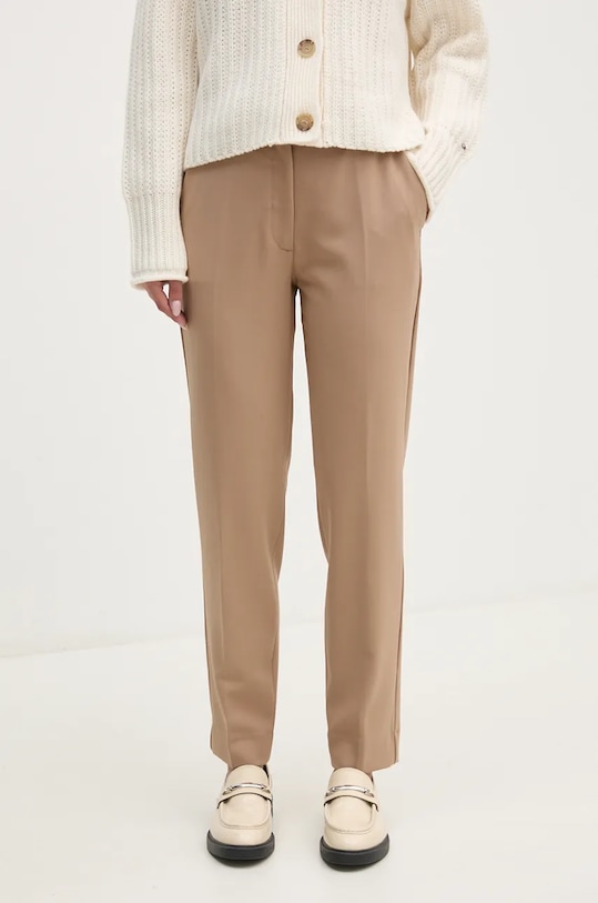 

Брюки с добавлением шерсти Calvin Klein, бежевый