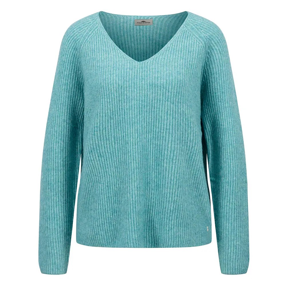 

Свитер Fynch Hatton Melange Rws v neck, зеленый