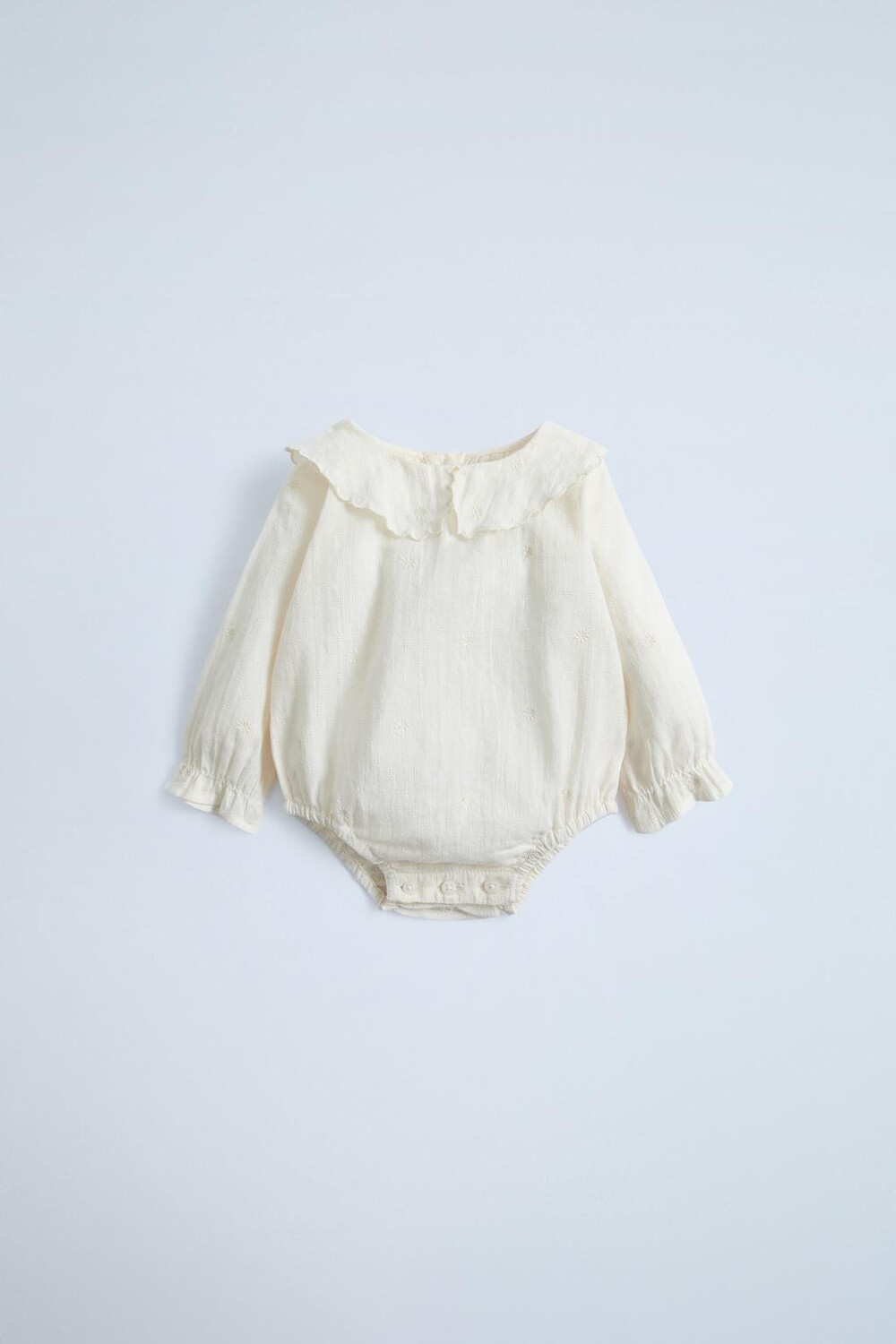 

Вышитый боди ZARA, экрю
