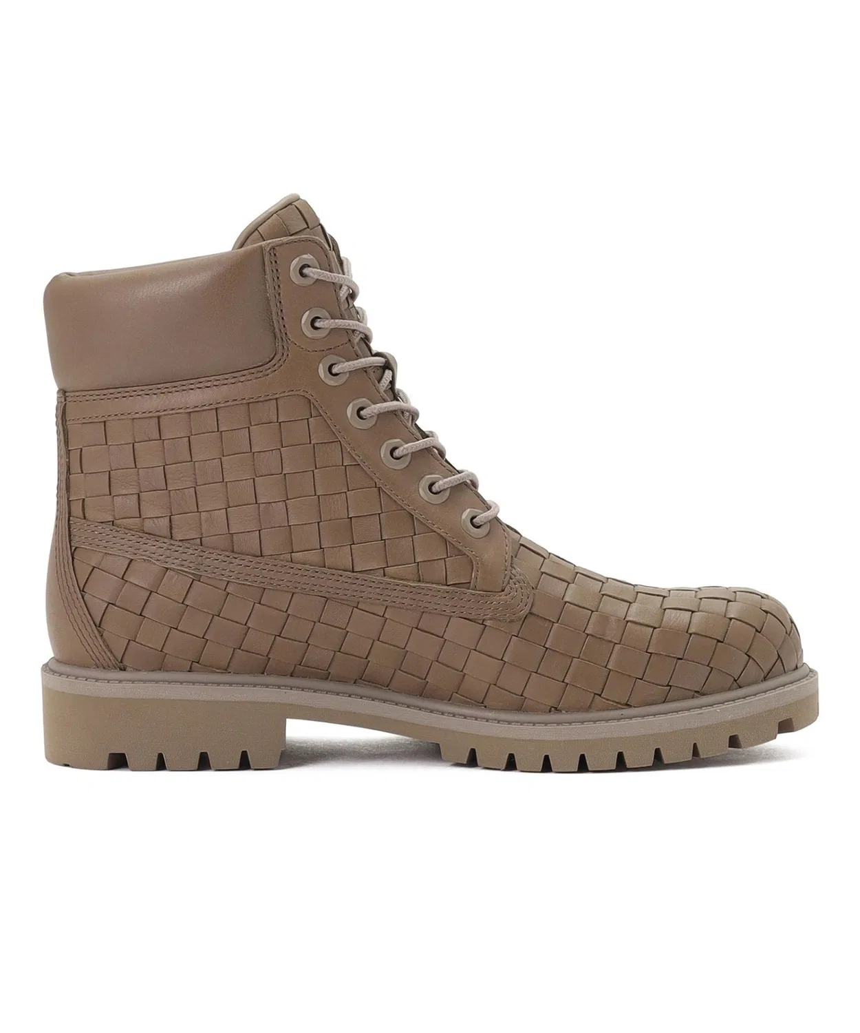 Ботинки премиум плетеные Timberland 6 inch, цвет хаки — фото 4