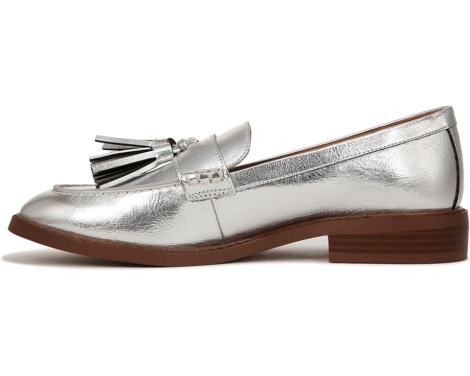 Лоферы Franco Sarto Carolynn Low Slip-On Tassel Loafers, серебряный — фото 4