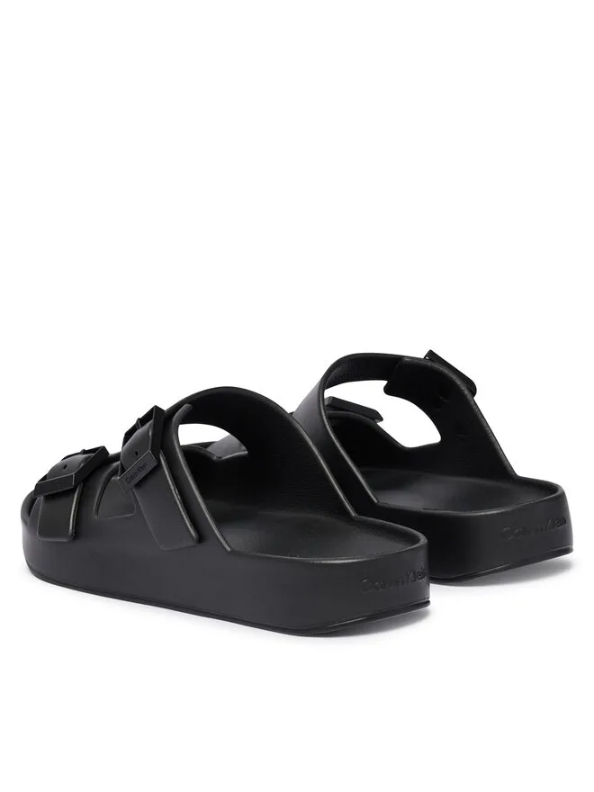 Calvin Klein Мюли Ergon Eva Double Bar Sandal HM0HM02116, черные — фото 3