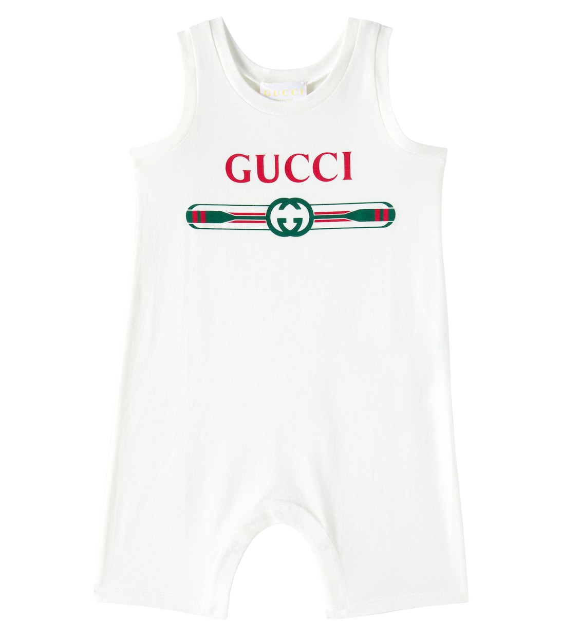 

Детский боди с логотипом Cotton Gucci Kids, New White/Mc