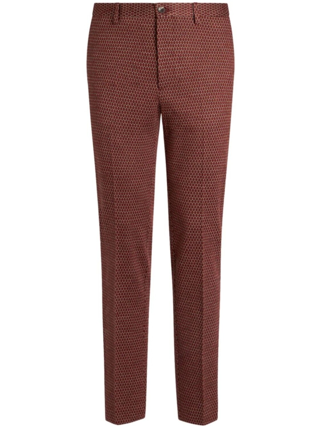 

ETRO шерстяные брюки строгого кроя, красный