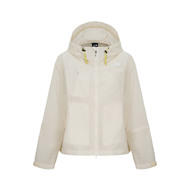 

THE NORTH FACE Куртка-ветровка с капюшоном на молнии, Dune White