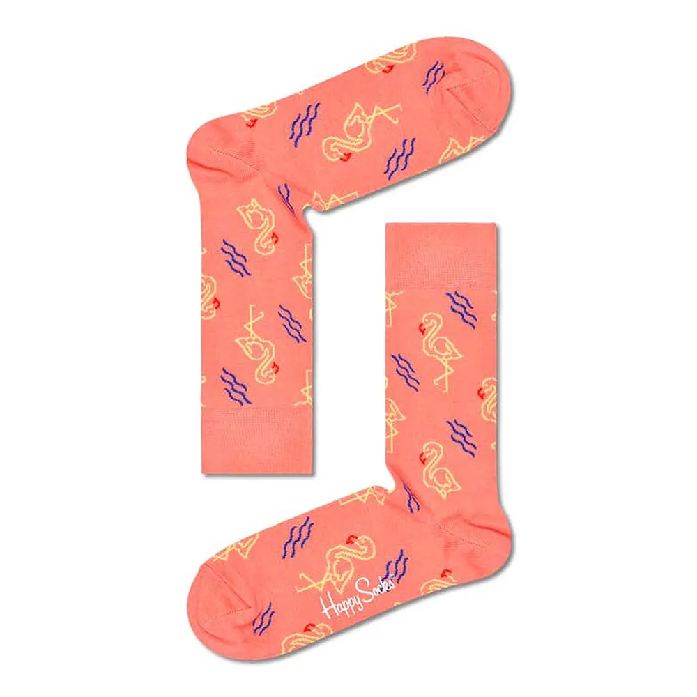 

Носки Happy Flamingo Tropical long, розовый