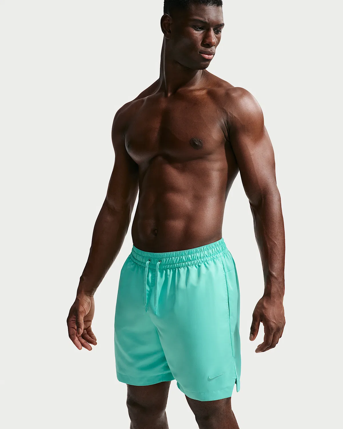 Мужские плавки Nike Swim Fadeaway Essential 7" с полной подкладкой, Bleached Turquoise — фото 4
