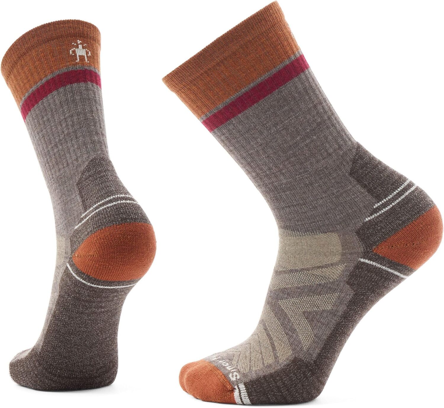 

Носки Smartwool Hike Light Cushion Winding Trail Crew Socks, серо-коричневый