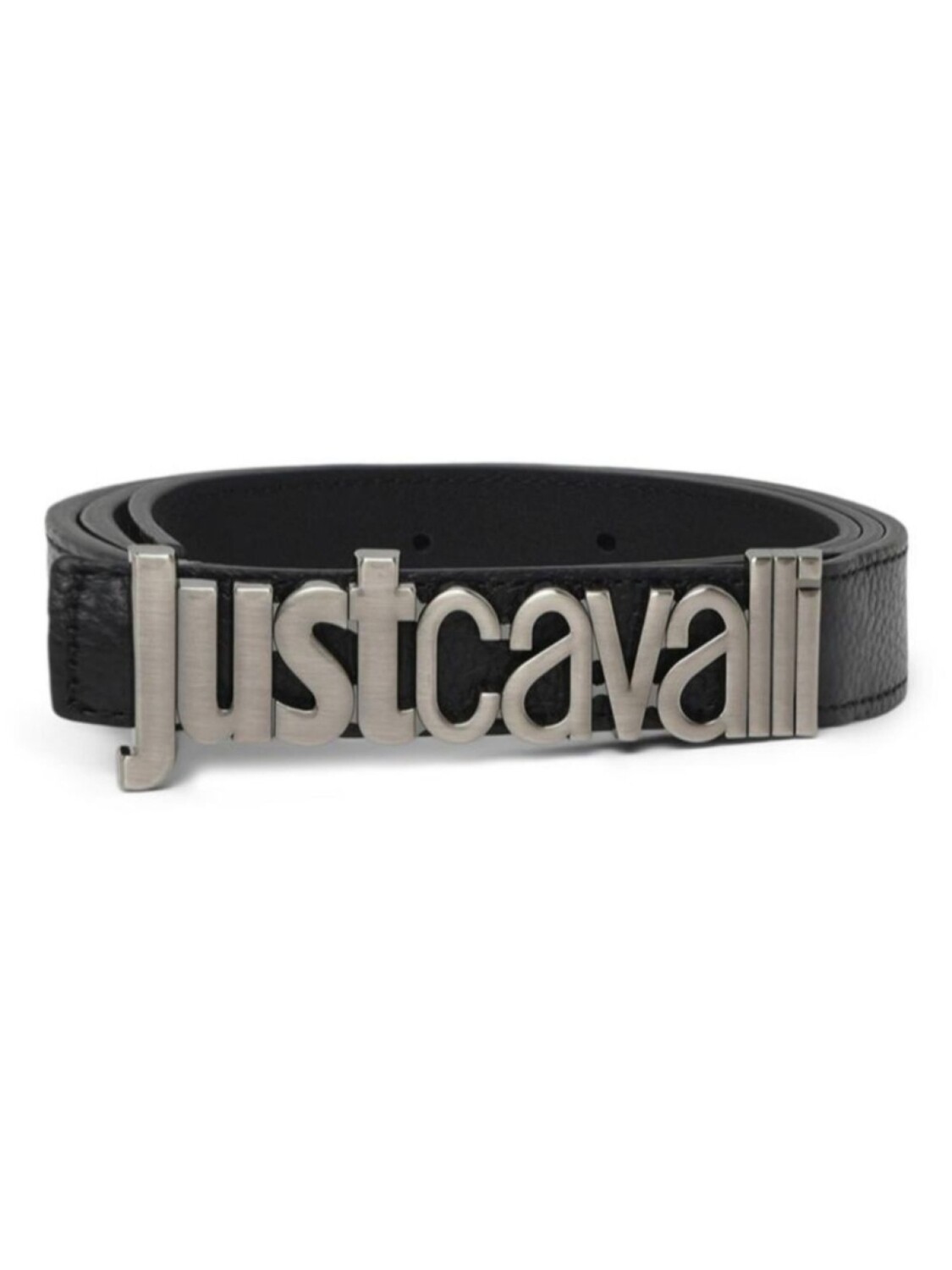 

Ремень с логотипом и надписью Just Cavalli, черный