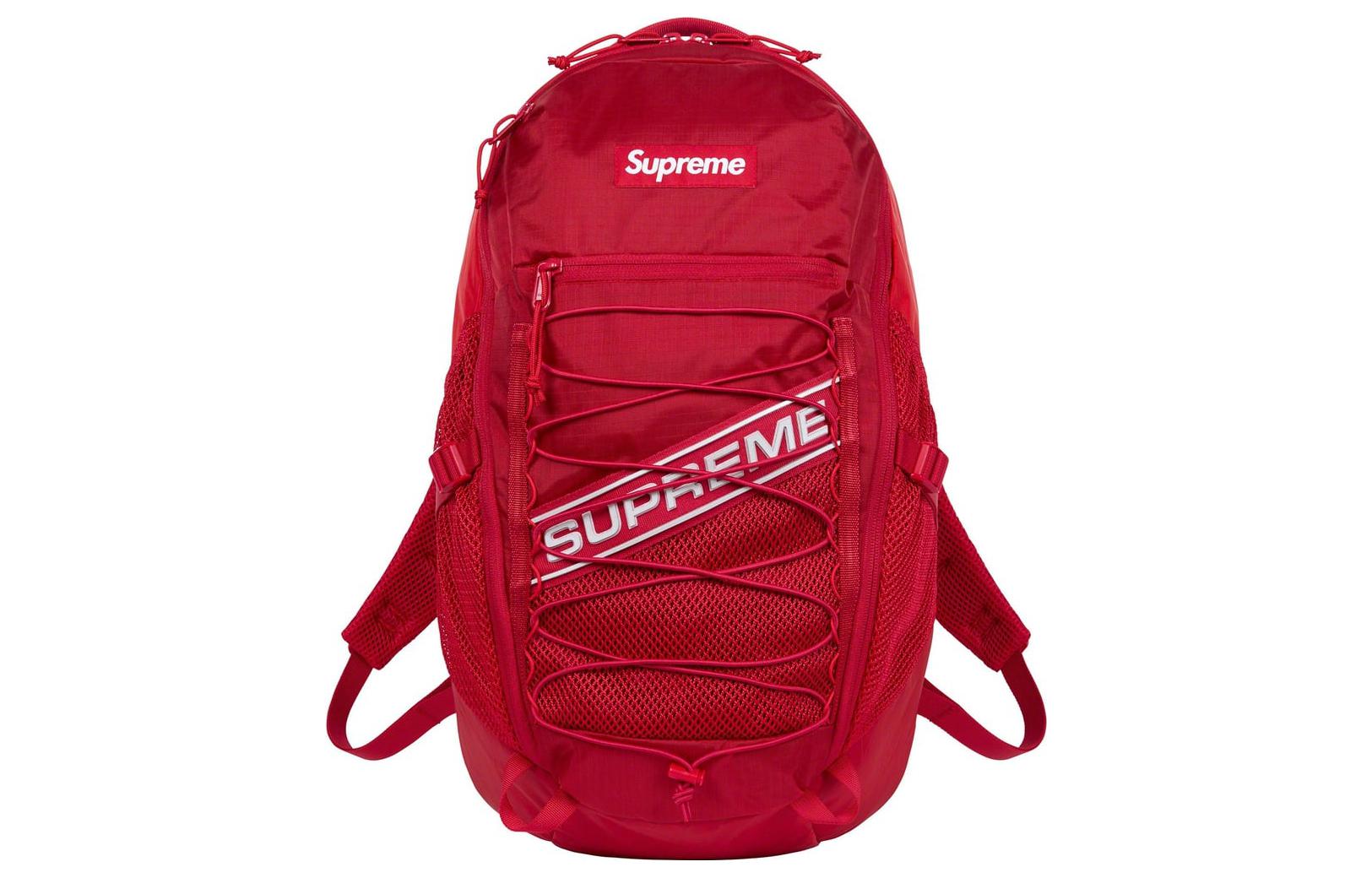 

Водонепроницаемый нейлоновый рюкзак унисекс красный Supreme