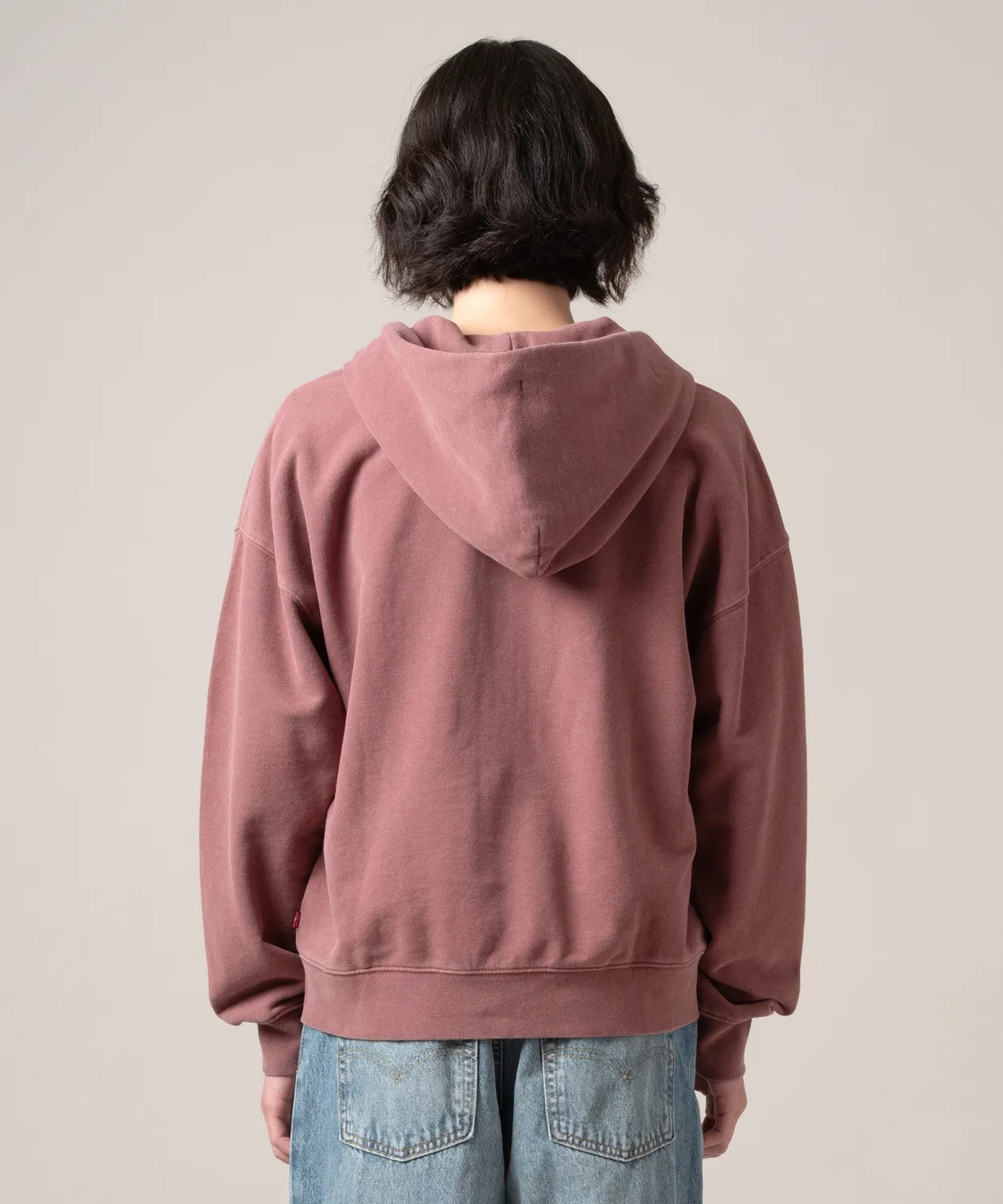 Толстовка Levi's Hayes Boxy Full-Zip, розовая — фото 3