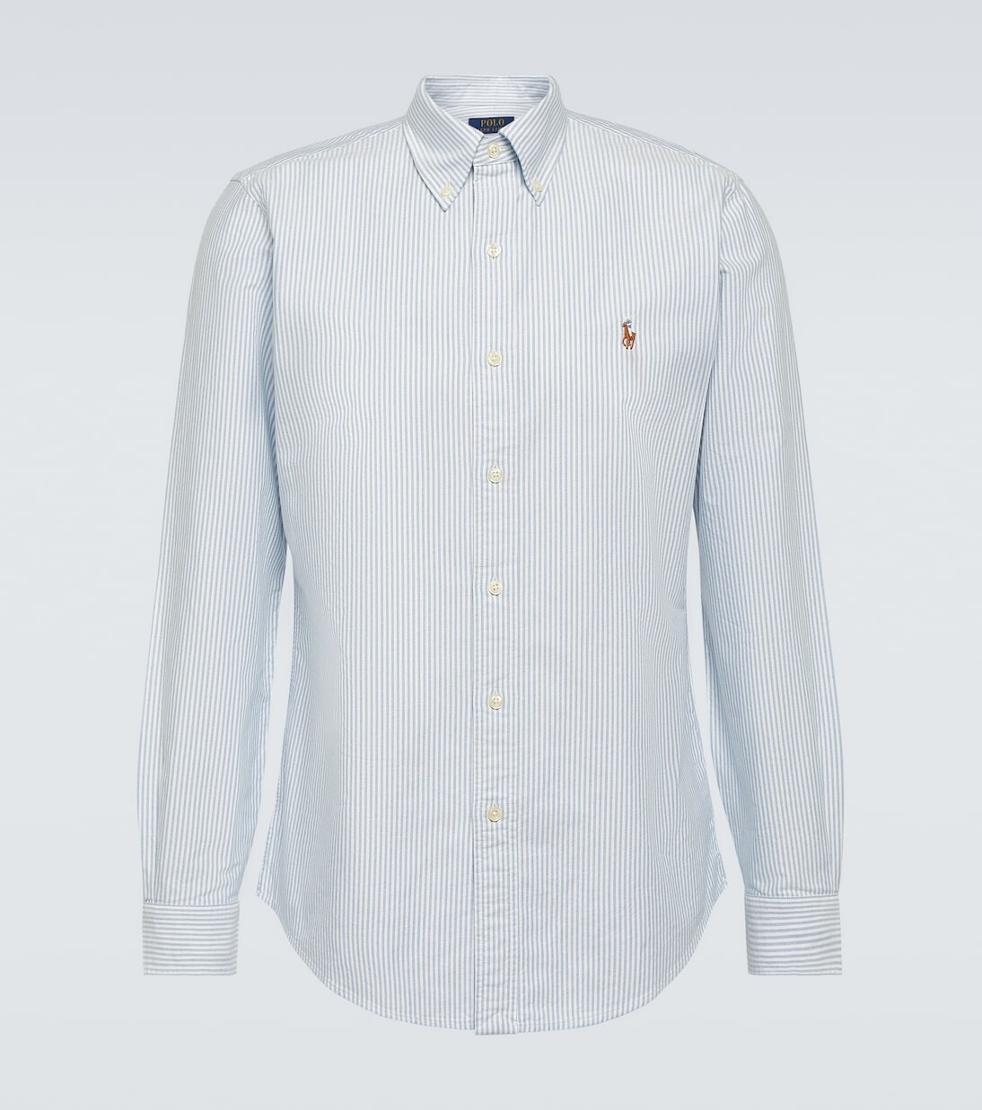 

Рубашка-оксфорд из хлопка с логотипом Polo Ralph Lauren, синий