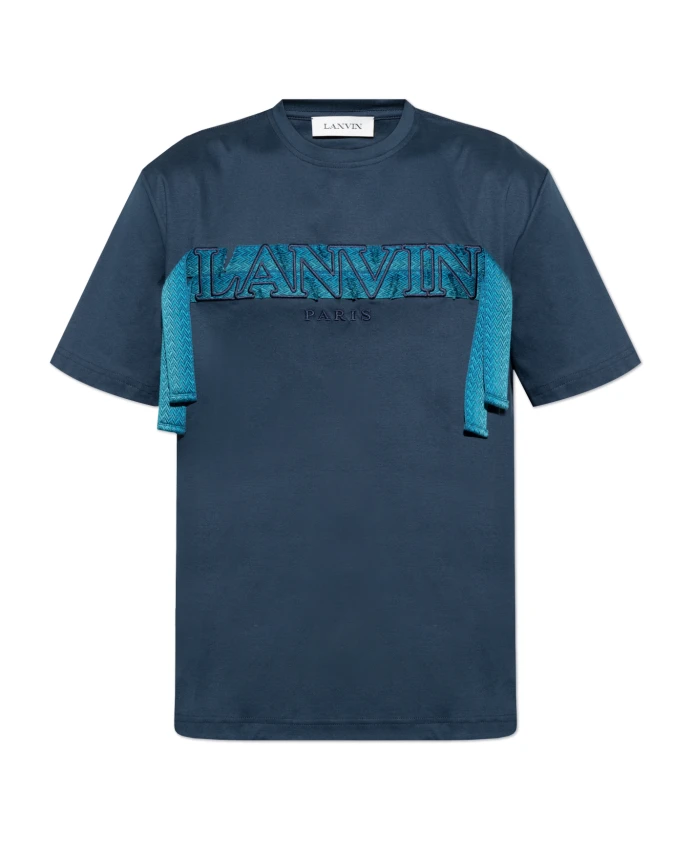 

Футболка с логотипом Lanvin, синий