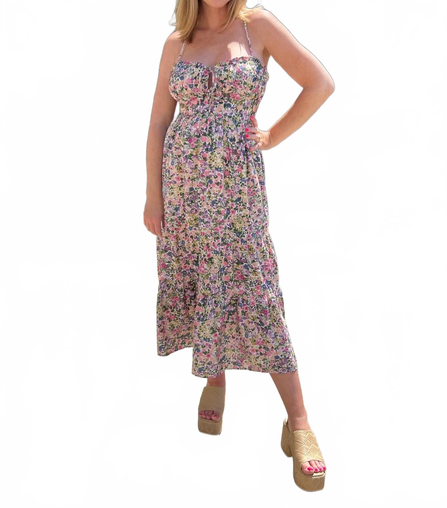 

Платье Morning Glory в розово-зеленом цвете DRESS FORUM