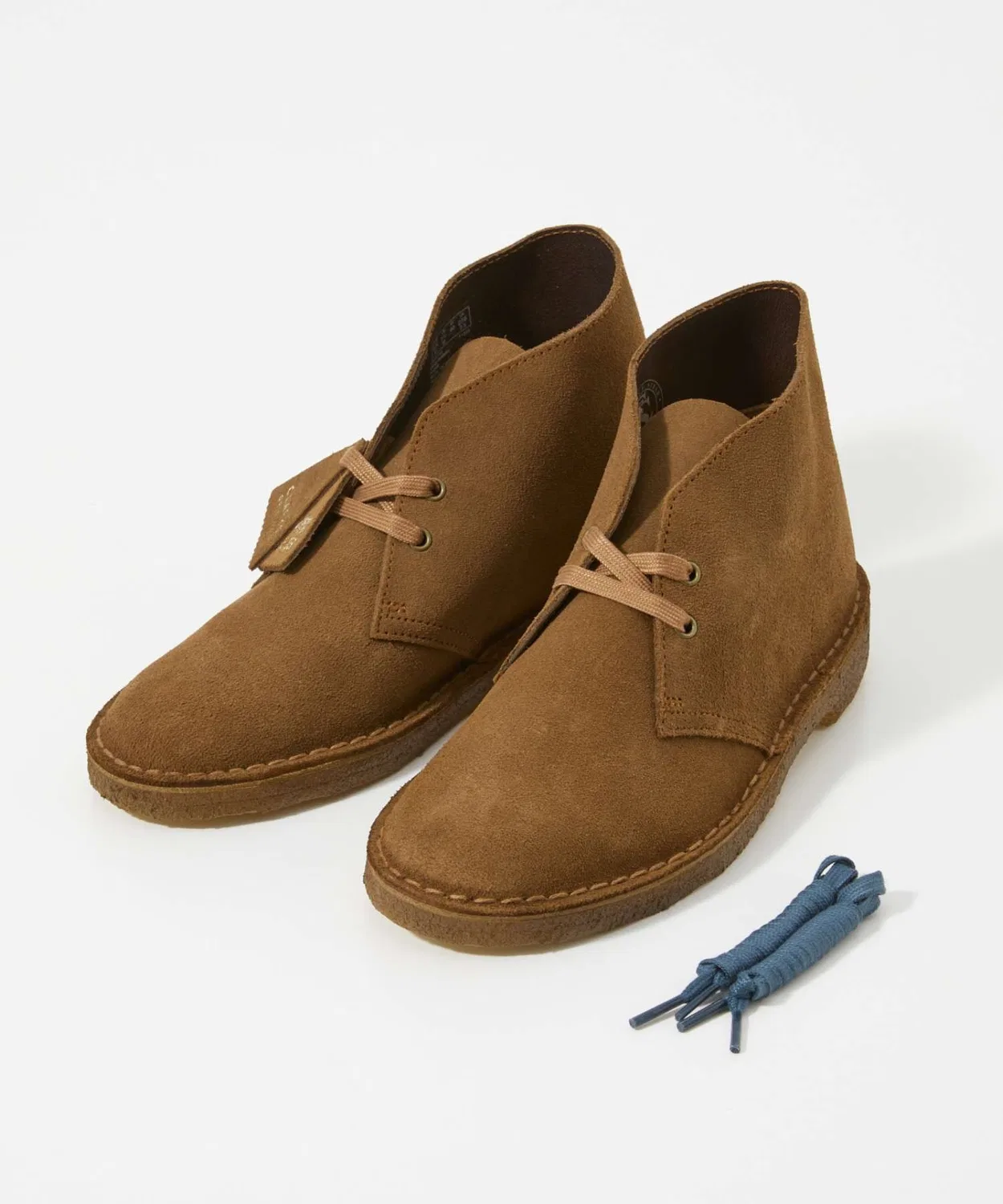 Ботинки дезертные Clarks из замши, коричневые