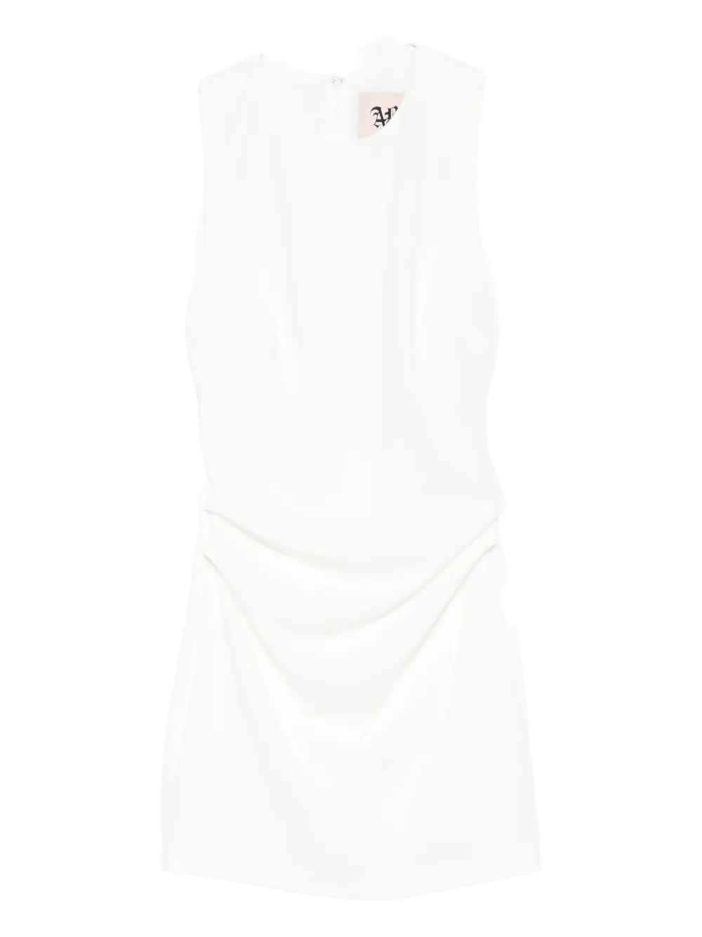 

Мини-платье без рукавов с драпировкой Aniye By, белый