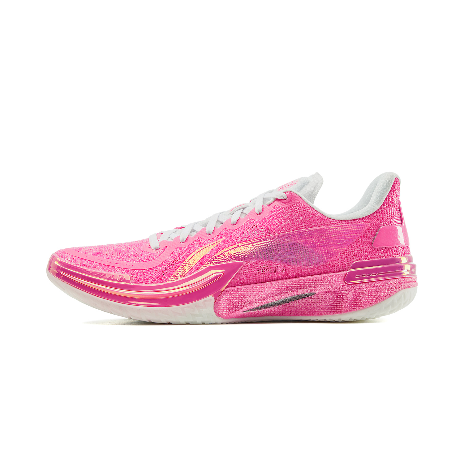 

LINING Баскетбольные кроссовки Gamma Cushioning с антискользящей подошвой и износостойкой поддержкой, розовые, мужские