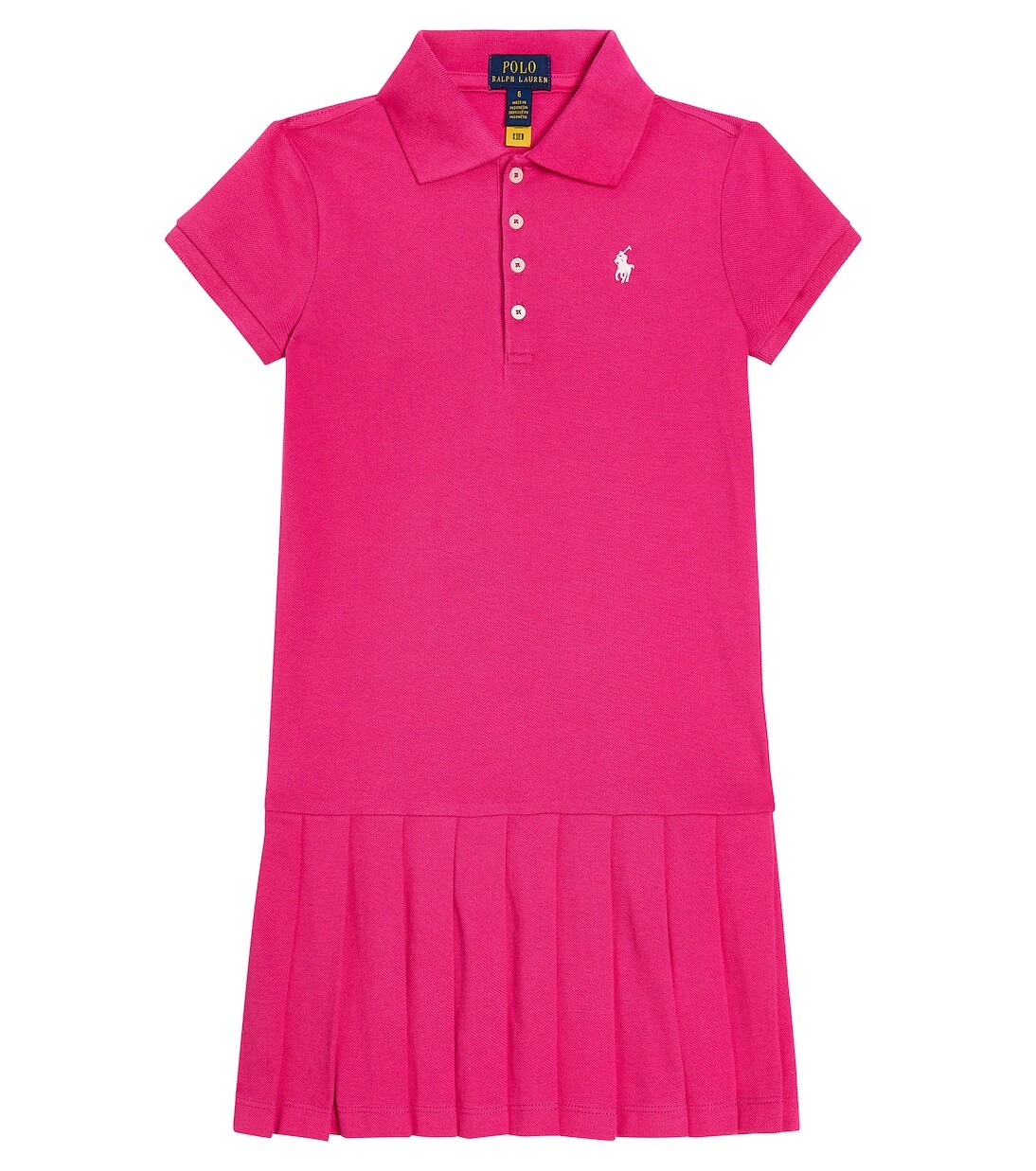 

Хлопковое платье Polo Ralph Lauren Kids, розовый