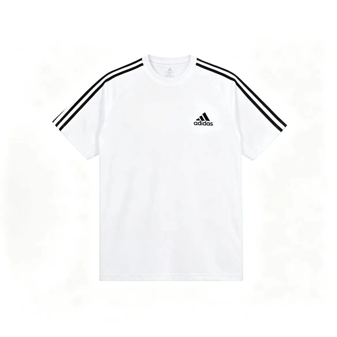 Футболка Adidas White Crew Neck Moderate — фото 4