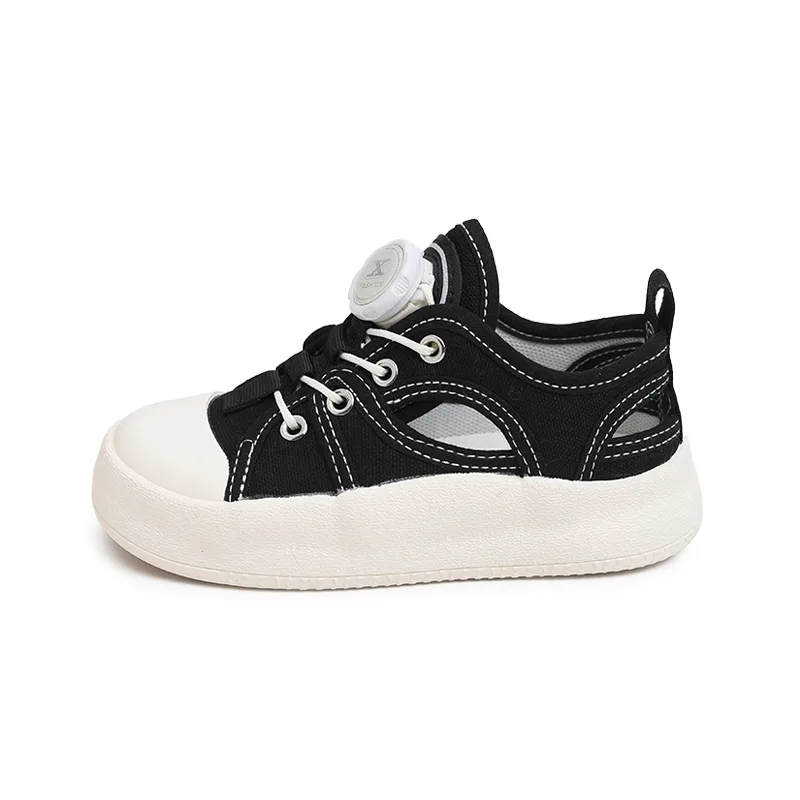 Детские сандалии с противоскользящей подошвой и дышащим материалом BODING, черный — фото 3