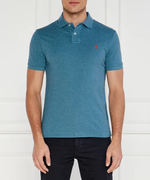 

Футболка поло Slim fit Polo Ralph Lauren, синий