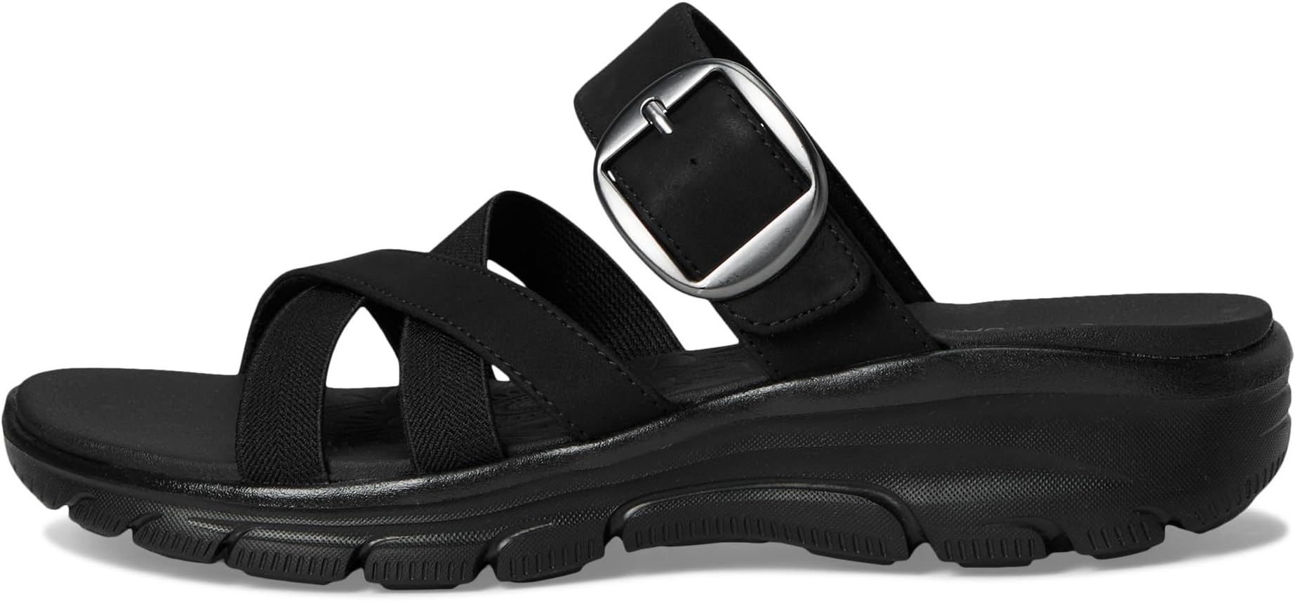 Сандалии SKECHERS Easy Going - Perfect Company, цвет Black/Black — фото 4