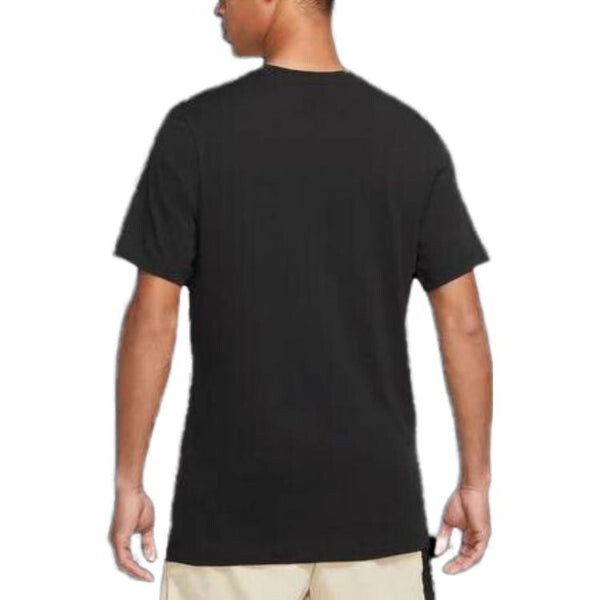 Футболка Nike T-Shirt Multi Logo 'Black', черный — фото 3