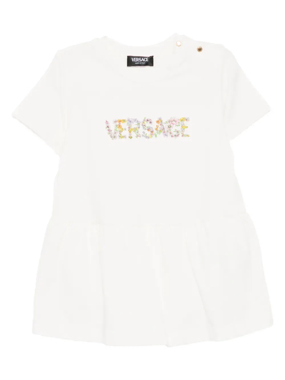 Комбинезон для новорожденного с логотипом Versace Kids, белый