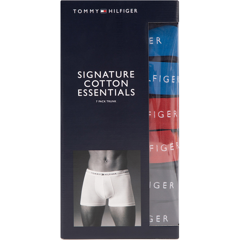 Трусы мужские 4 шт Tommy Hilfiger, светло-голубой/белый/красный/синий/серый/фуксия — фото 4