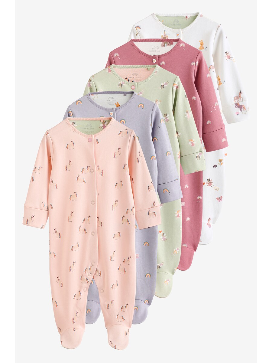 

Пижама Next, цвет Green/Pink/White