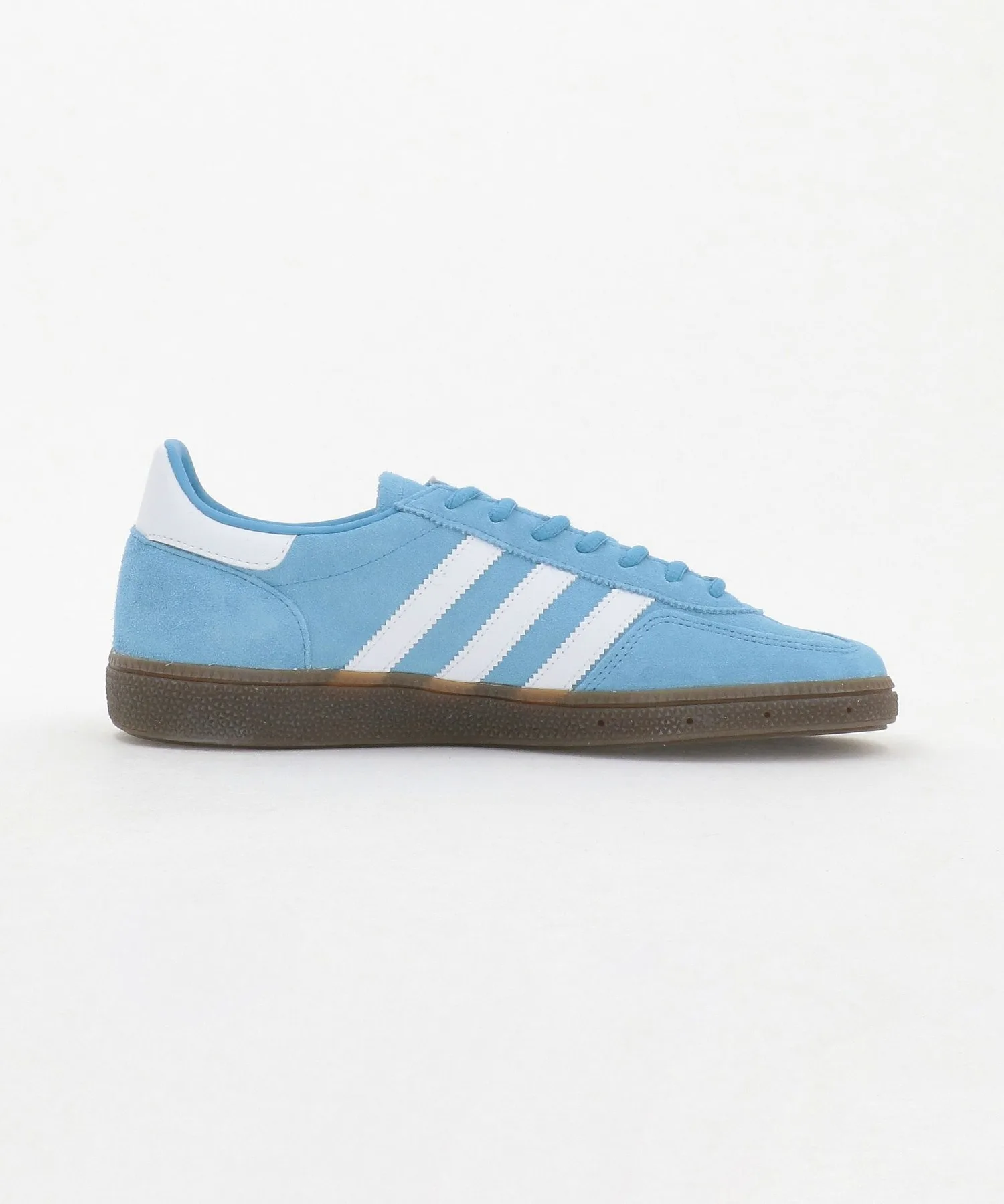 Мужские кроссовки из замши adidas Originals Handball Spezial BD7632 светло-голубые — фото 4