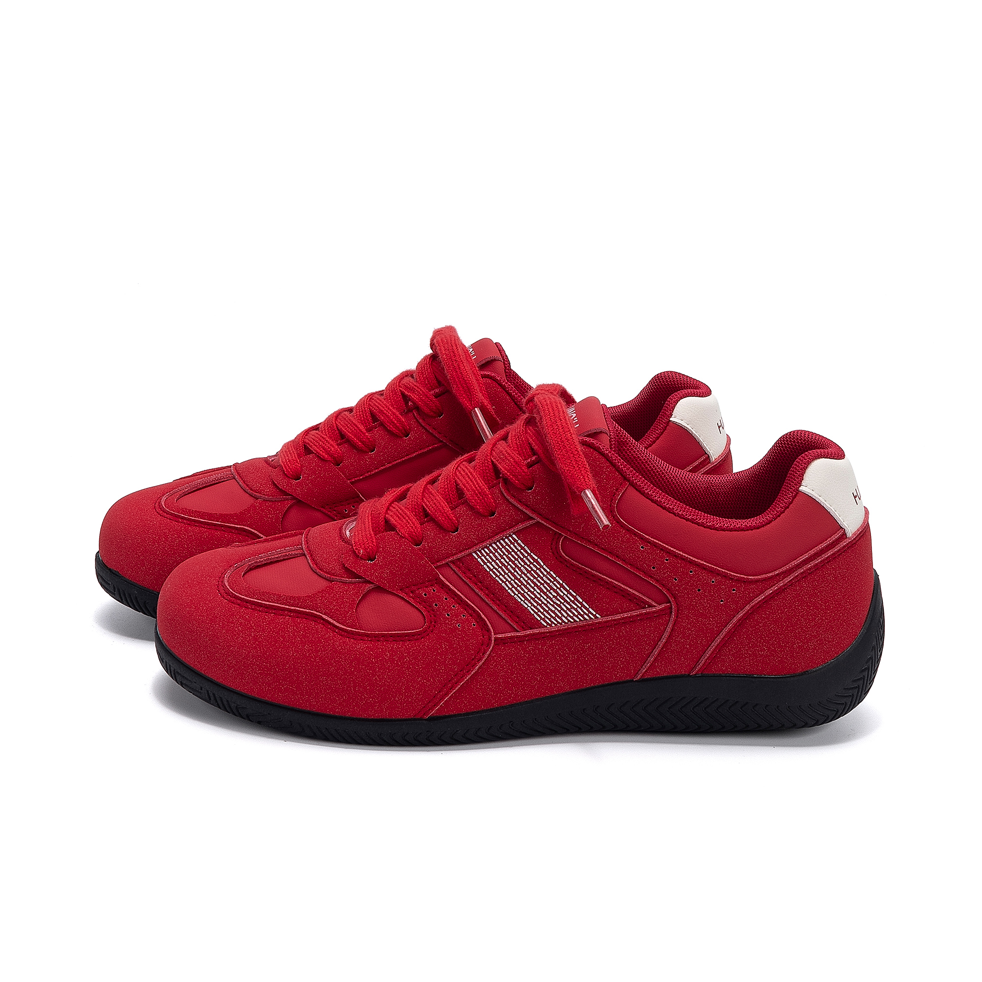 HUANQIU Кроссовки Racing Shoes Synthetic Leather Coverage Low top Skateboard Shoes мужские красные — фото 3
