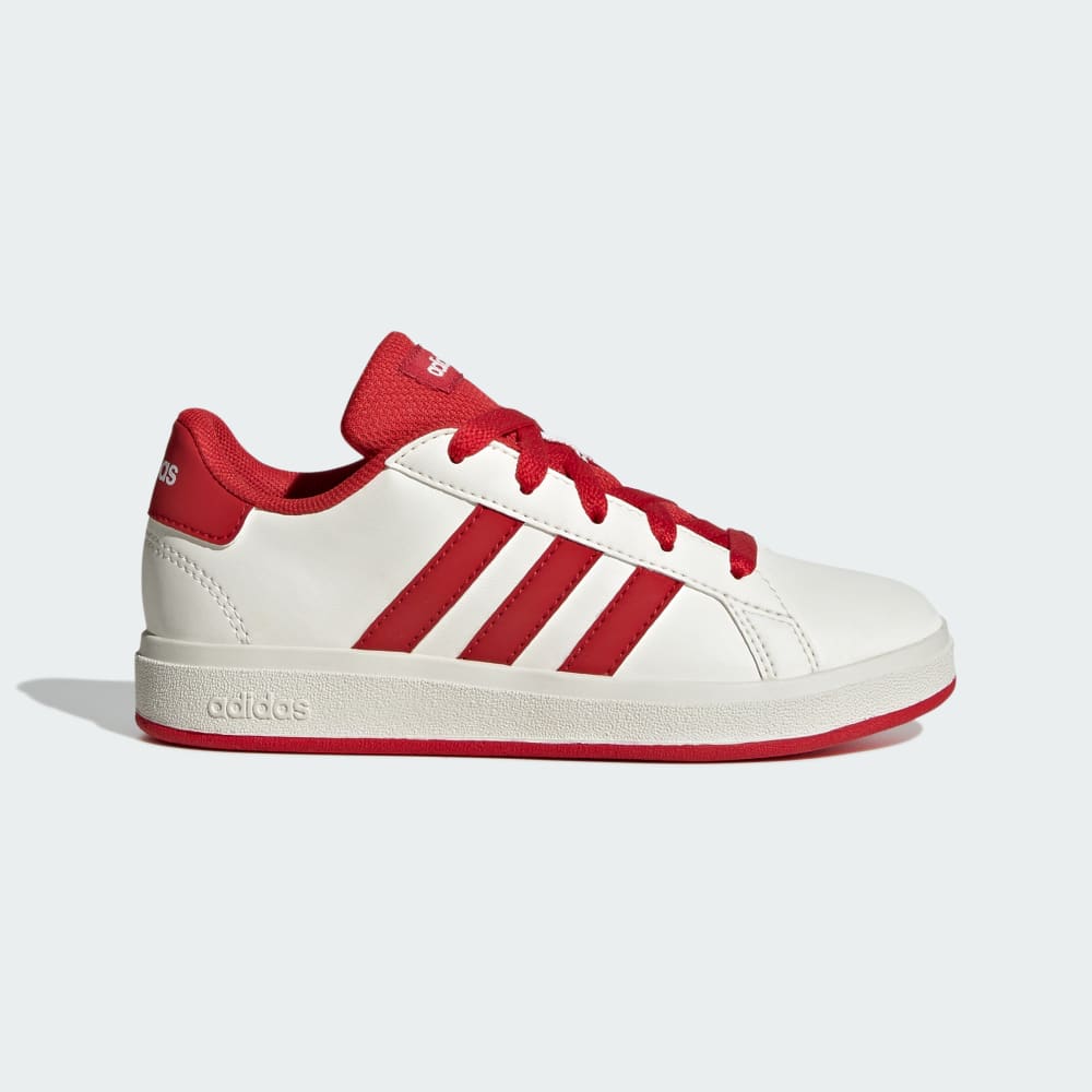 

Кроссовки Adidas Grand Court Lifestyle Tennis Lace-Up Shoes, цвет Off White/Collegiate Red/Core Black