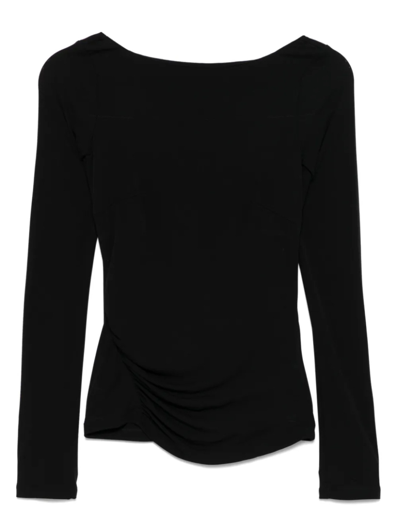 

Топ с драпировкой Elisabetta Franchi, черный