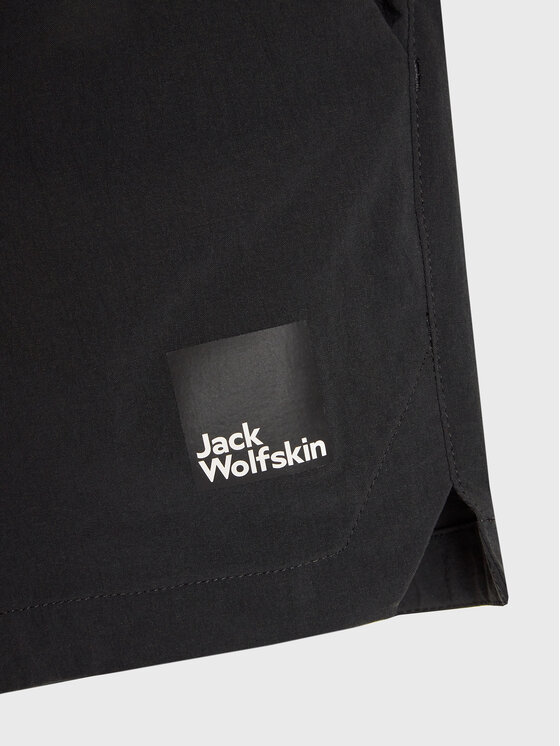 Тканевые шорты regular fit Teen 1609871 Jack Wolfskin, черный — фото 3