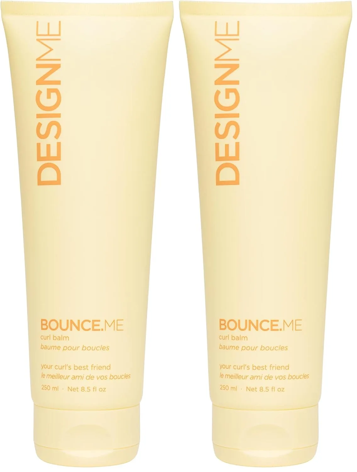 Крем-бальзам для кудрявых волос Design.Me BOUNCE.ME с питательным аргановым маслом | Крем для создания волн, локонов и завитков | Без сульфатов и парабенов (240 мл) 251 мл (2 шт.), pink