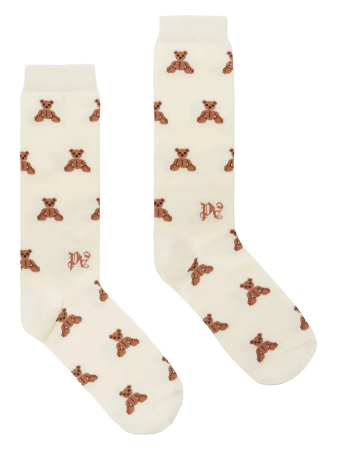 

Palm Angels носки Mini Bear Monogram, нейтральный цвет