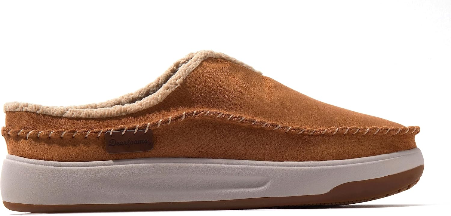 Мужские сабо Dearfoams Elm All Day Comfort с водоотталкивающей защитой, Whiskey — фото 2