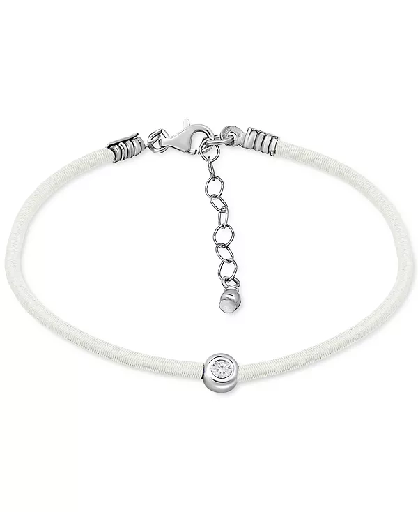 

Браслет на лодыжку с оправой из кубического циркония из стерлингового серебра, созданный для Macy's Giani Bernini, white