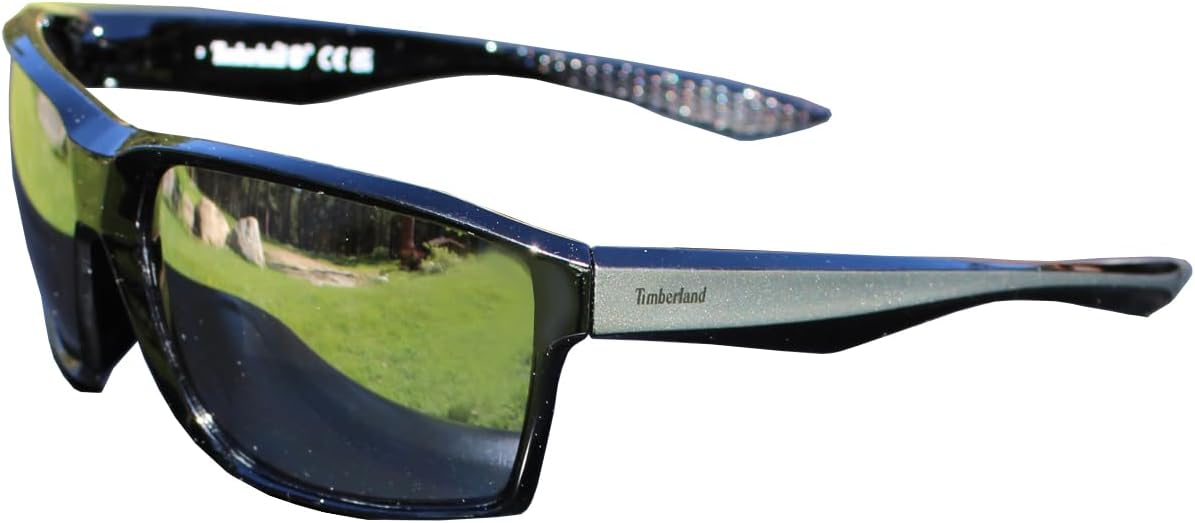 

Timberland Golf 7235 спортивные солнцезащитные очки, глянцевая черная оправа/серебристое зеркальное стекло