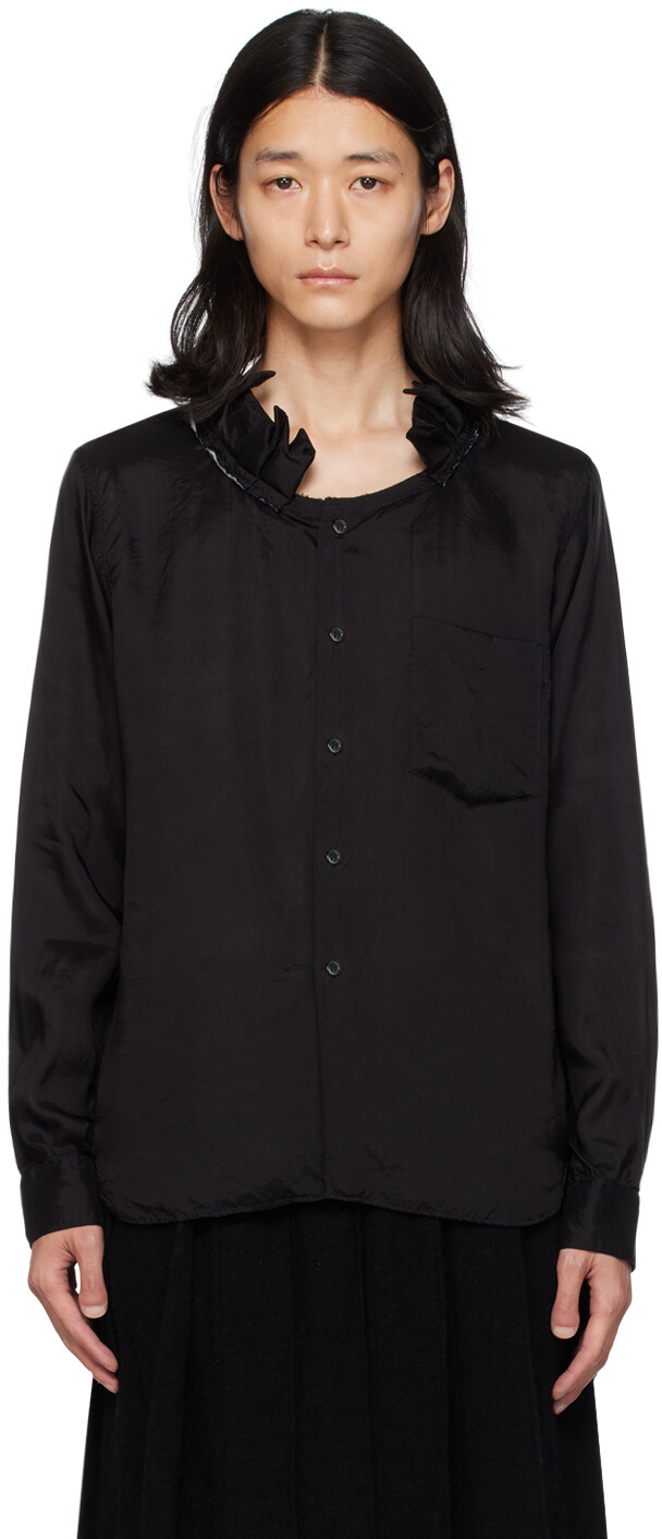 

Черная рубашка с рюшами Comme Des Garcons, цвет Black