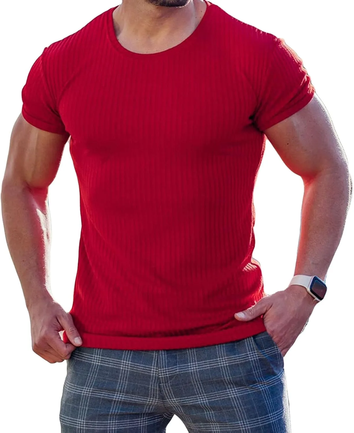 Мужская футболка с коротким рукавом slim fit
