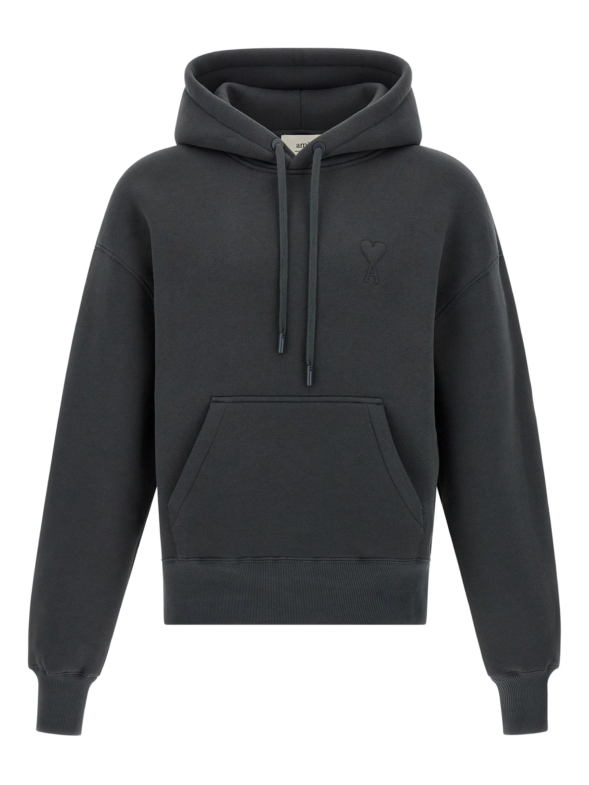 

Худи с монограммой Ami De Coeur Ami Paris, серый