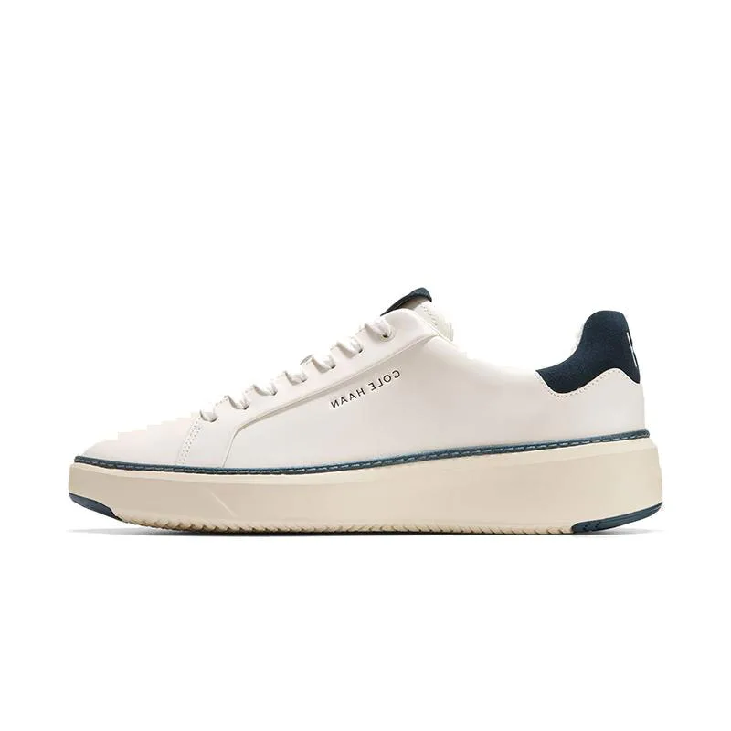 COLE HAAN Кроссовки скейтерские мужские низкие из кожи коровы ivory/dusty blue