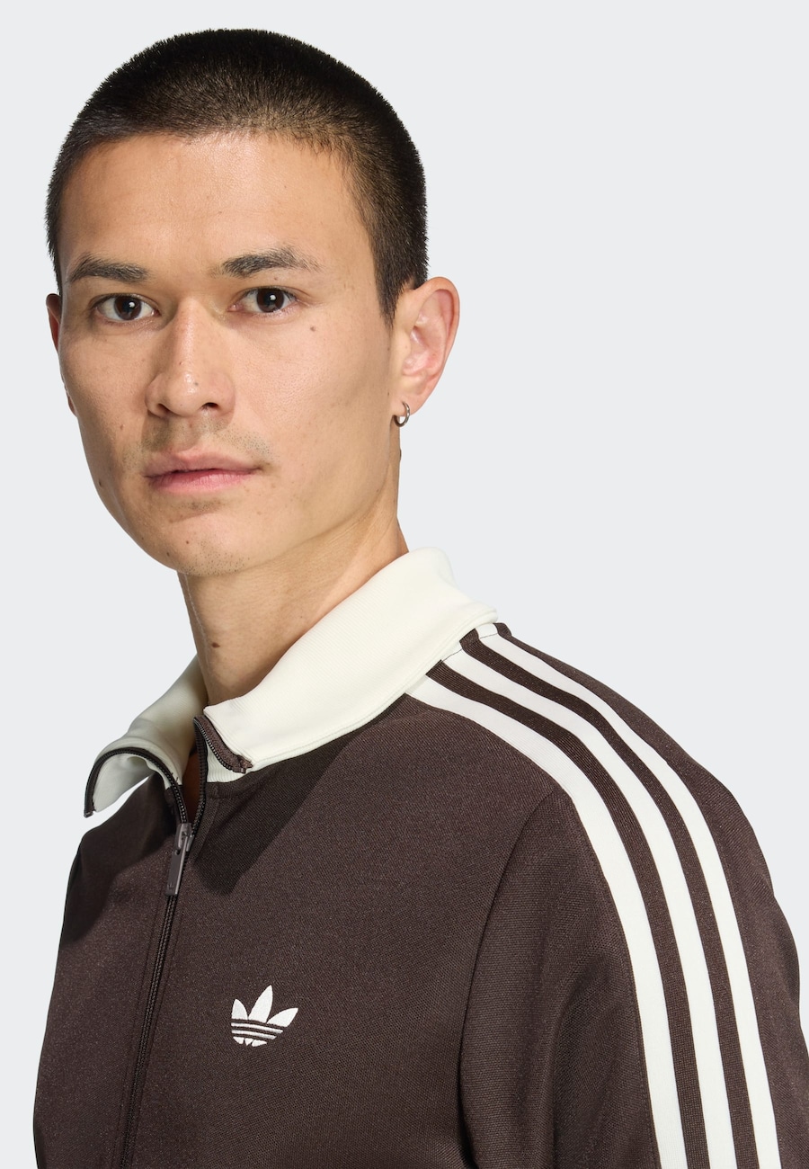 Толстовка с капюшоном на молнии ADIDAS ORIGINALS Classic, коричневый — фото 4