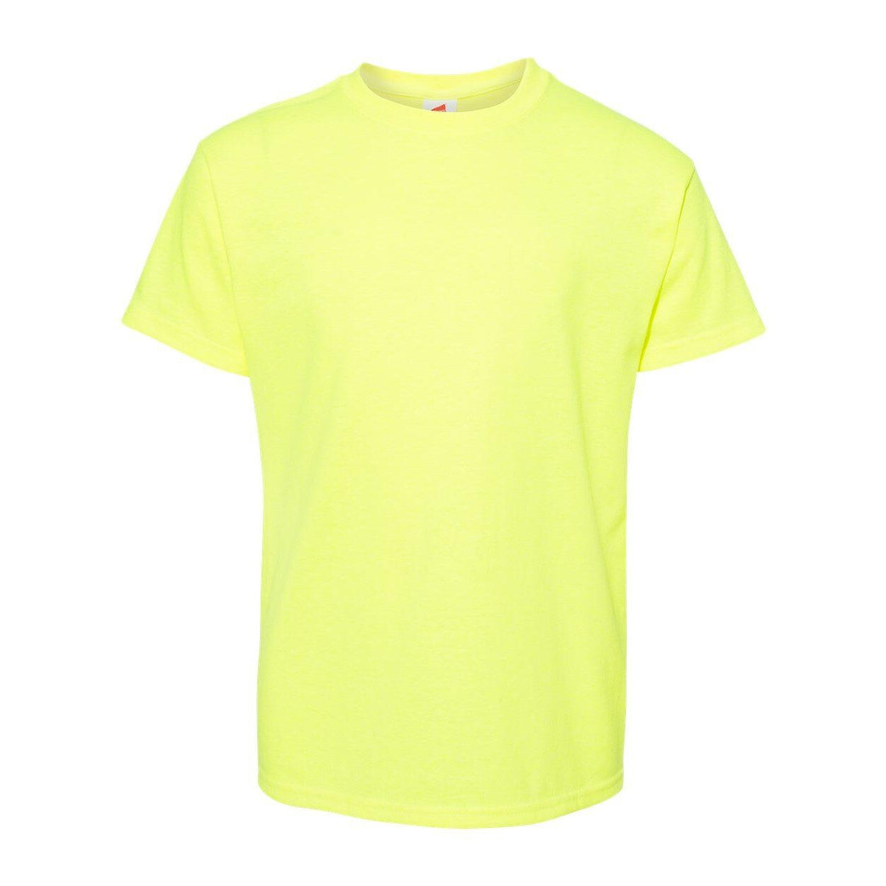 

Молодежная футболка Hanes Ecosmart, цвет Safety Green