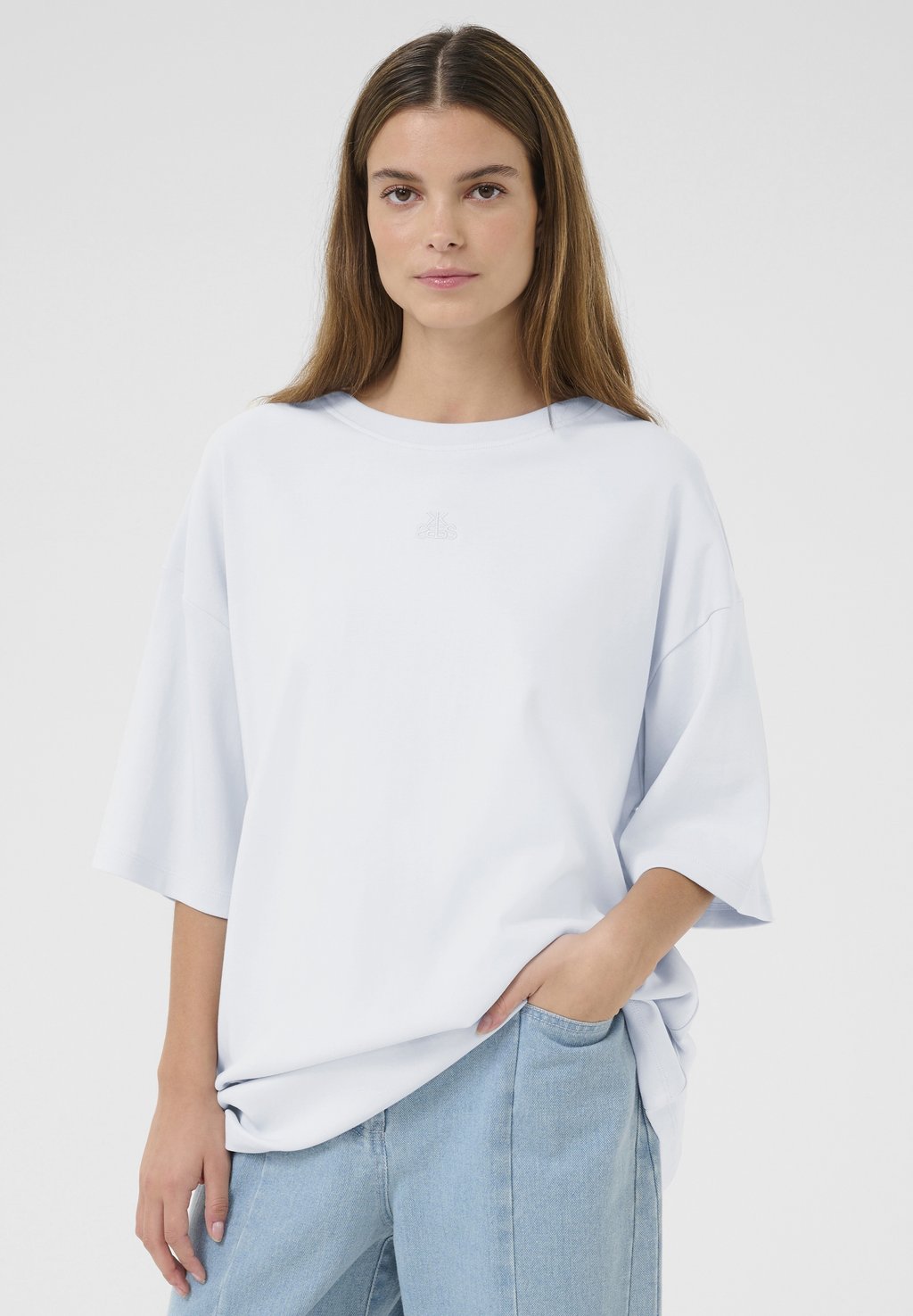 

Топ с длинными рукавами ULINE TEE Karen by Simonsen, светло-голубой